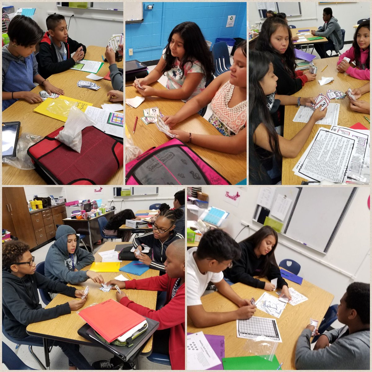 ArmourHBMS's tweet photo. Multiplication Uno!!! A fun way for our CNR to mastery fluency! #HBMSHawks https://t.co/fkrTQe4M4f