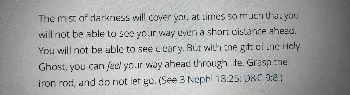 kenz_madore's tweet photo. Our times of mist of darkness never last; we can and we will be able to feel our way through by the scriptures and by the Holy Ghost https://t.co/p86ml6VUuE
