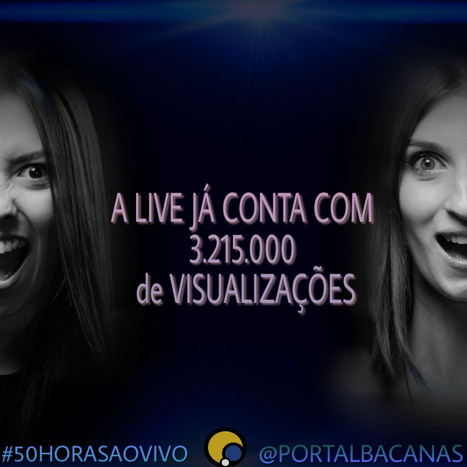PortalBacanas's tweet photo. ISSO SIM É UMA LIVE DE SUCESSO!!! #50HorasAoVivo https://t.co/wqjJZCVK1d