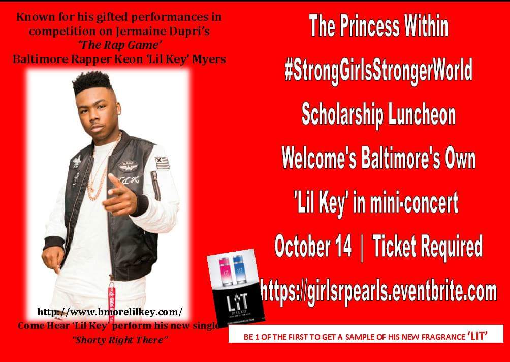 NRoyalTravel's tweet photo. #miniconcert Oct 14 #Hilton #Pikesville by #Baltimore #LilKey #KeonMyers fr #TheRapGame #TPW2017 awards lunch Tix @ https://t.co/HFNJhn1fwf https://t.co/Qe0j5GtzeN