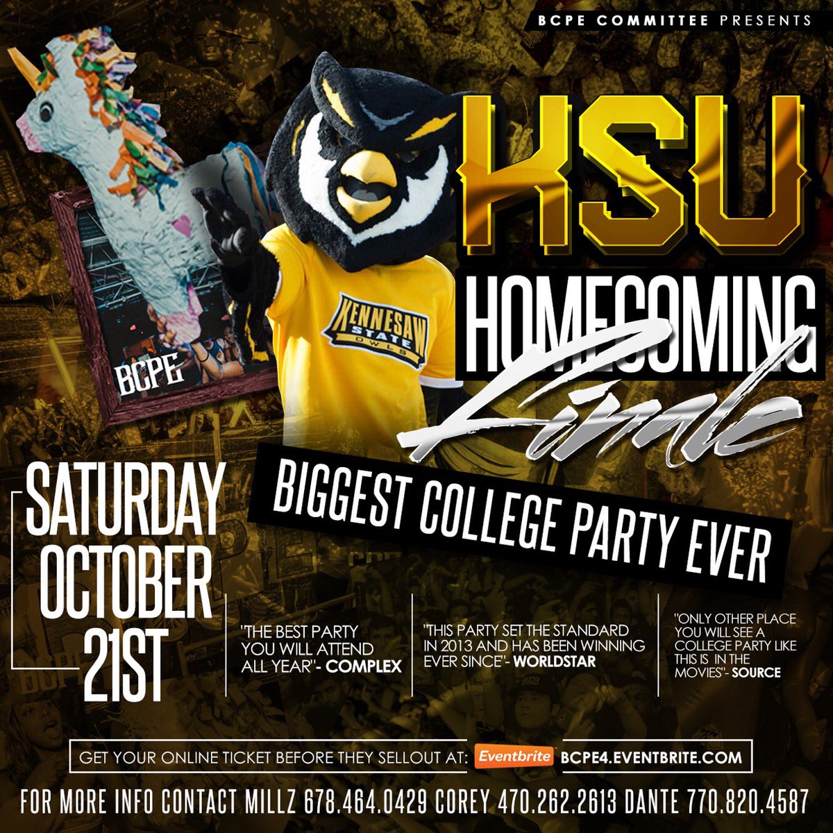 WreckazPromo's tweet photo. #GSUHomecoming Clark Atlanta VS Spelhouse Homecoming  #KSUHomecoming  https://t.co/ZtnAM5QROo #BCPE https://t.co/ek8UEb6VnL