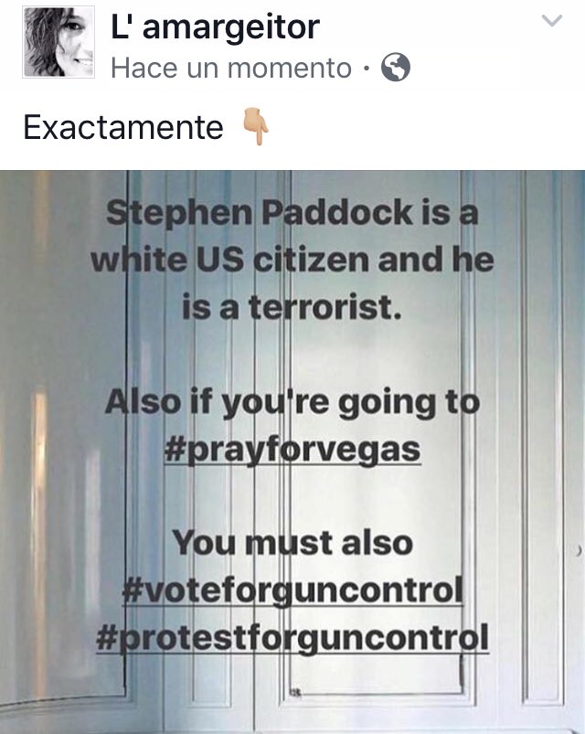 Lamargeitor's tweet photo. #protesforguncontrol
#voteforguncontrol
#stephencpaddock #LasVegasShooting https://t.co/XZZ1ZUQOle