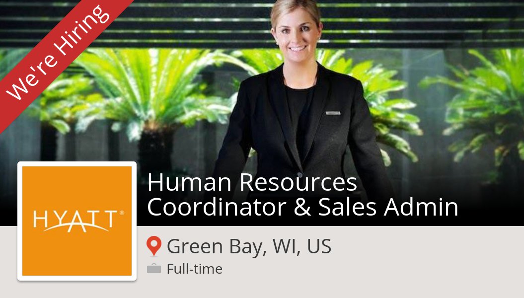 seidelKS's tweet photo. Human Resources Coordinator &amp; #Sales #Admin at #Hyatt (#GreenBayWIUS) #job https://t.co/HOx2rWMg2t #InAHyattWorld https://t.co/CODYiwOcGT