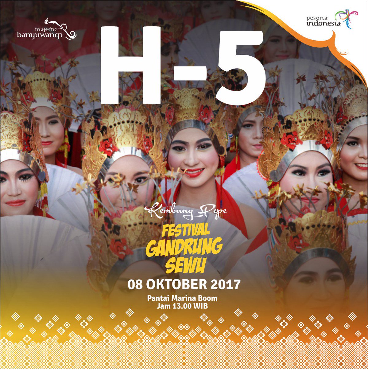 KecBlimbingsari's tweet photo. Mari kira saksikan festival yg satu ini, ribuan penari gandrung diiringi musik menari dg view selat bali di pantai boom #PesonaGandrungSewu https://t.co/DgZgoDrzf4