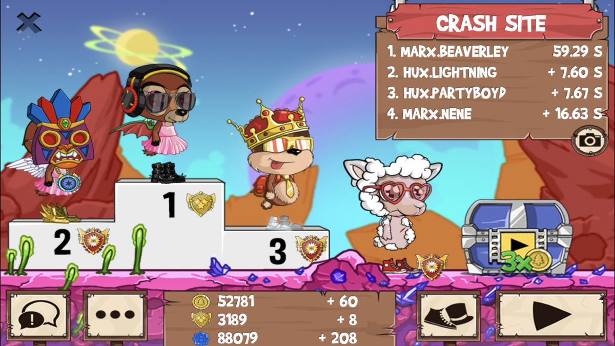 Beaverleyx's tweet photo. Get on my level, son!!!! #FunRun2 #Marx #Hux #Nene #PartyBoyd #Lightning https://t.co/bgTk5W5MWo