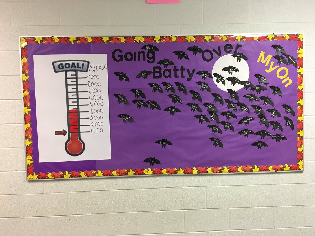 Ewing813Cheryl's tweet photo. Reading motivational bulletin boards for mYON challenge. https://t.co/tY6vOXLxwP