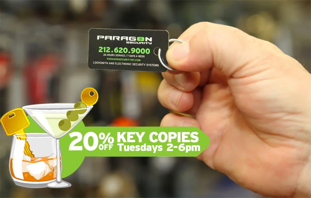 ParagonLocks's tweet photo. Join us tomorrow 2-6pm at 24 W 8th St for Key #HappyHour &amp; Get 20% OFF ALL #KeyCopies https://t.co/noepc8YiYA
🔑 🔑   #NYKeys #TheVillage https://t.co/2P0KfZKFdX