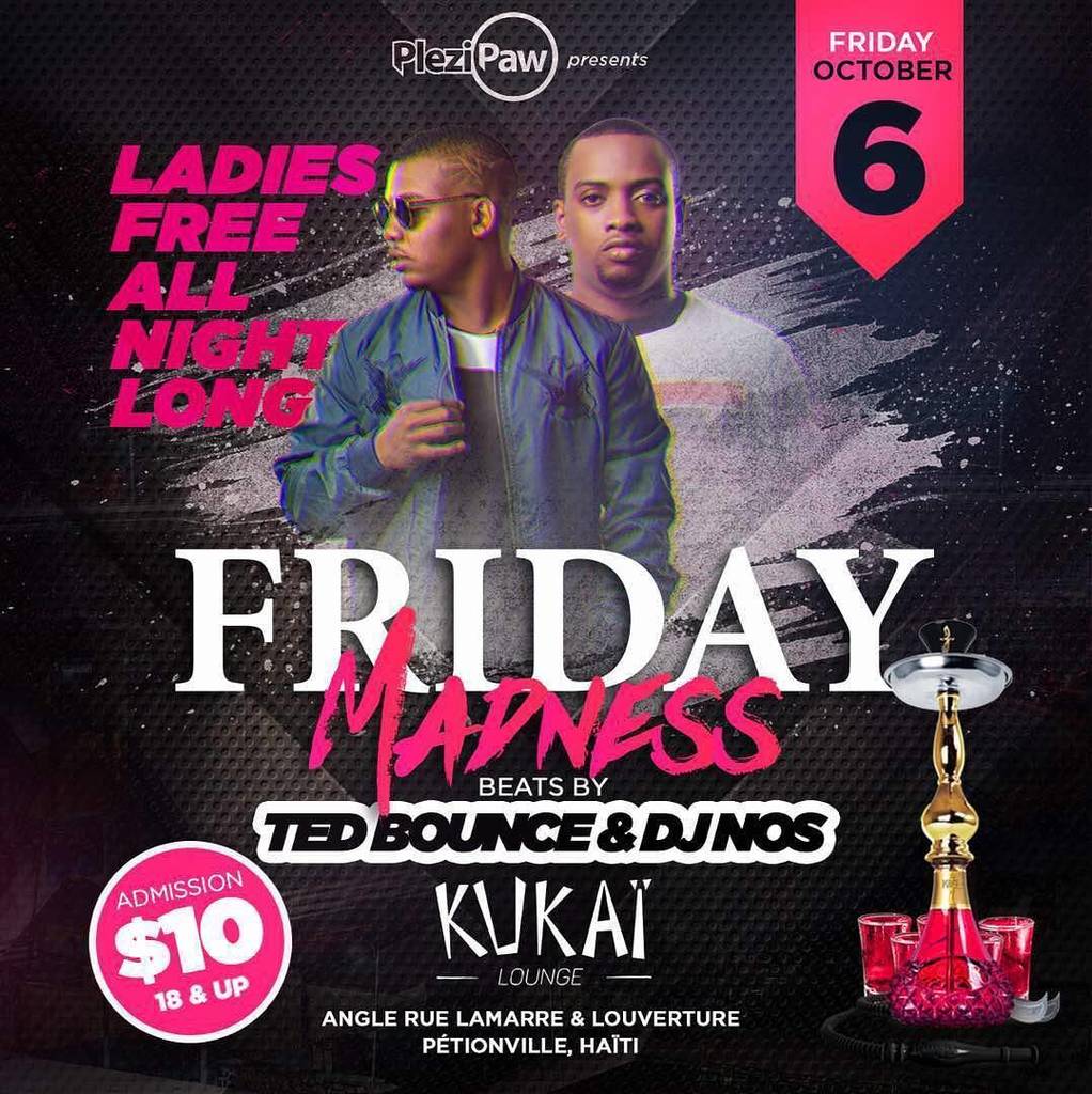 nathan_otf_21's tweet photo. It’s Gonna be Mad This Friday
At #Kukaï
On #FridayMadness
With: #TedBounce @tedbounce & #DjNos @djnosofficial
L… https://t.co/mrlpZuEOVr https://t.co/CtSeGxhtKh