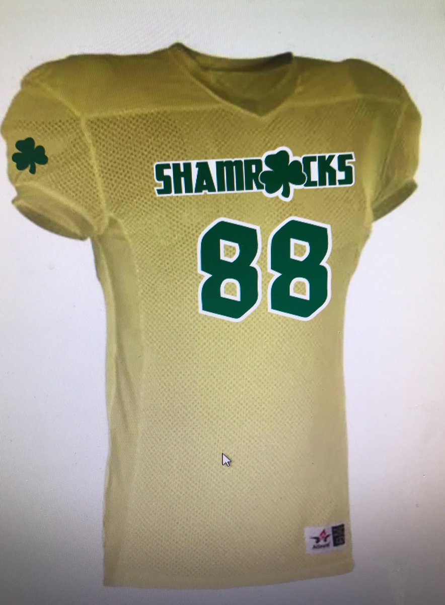 Abomb006's tweet photo. New fits for the boys! @ShamrockFB #jerseyleak #3rdGradeRocks #W.I.N. https://t.co/08BSxssBHo