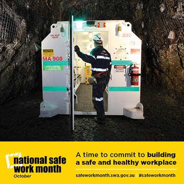 minearcsystems's tweet photo. October is National #safeworkmonth. Are you doing your part? #minearc #safetyfirst #safety #saferefuge https://t.co/kdu952rx0V