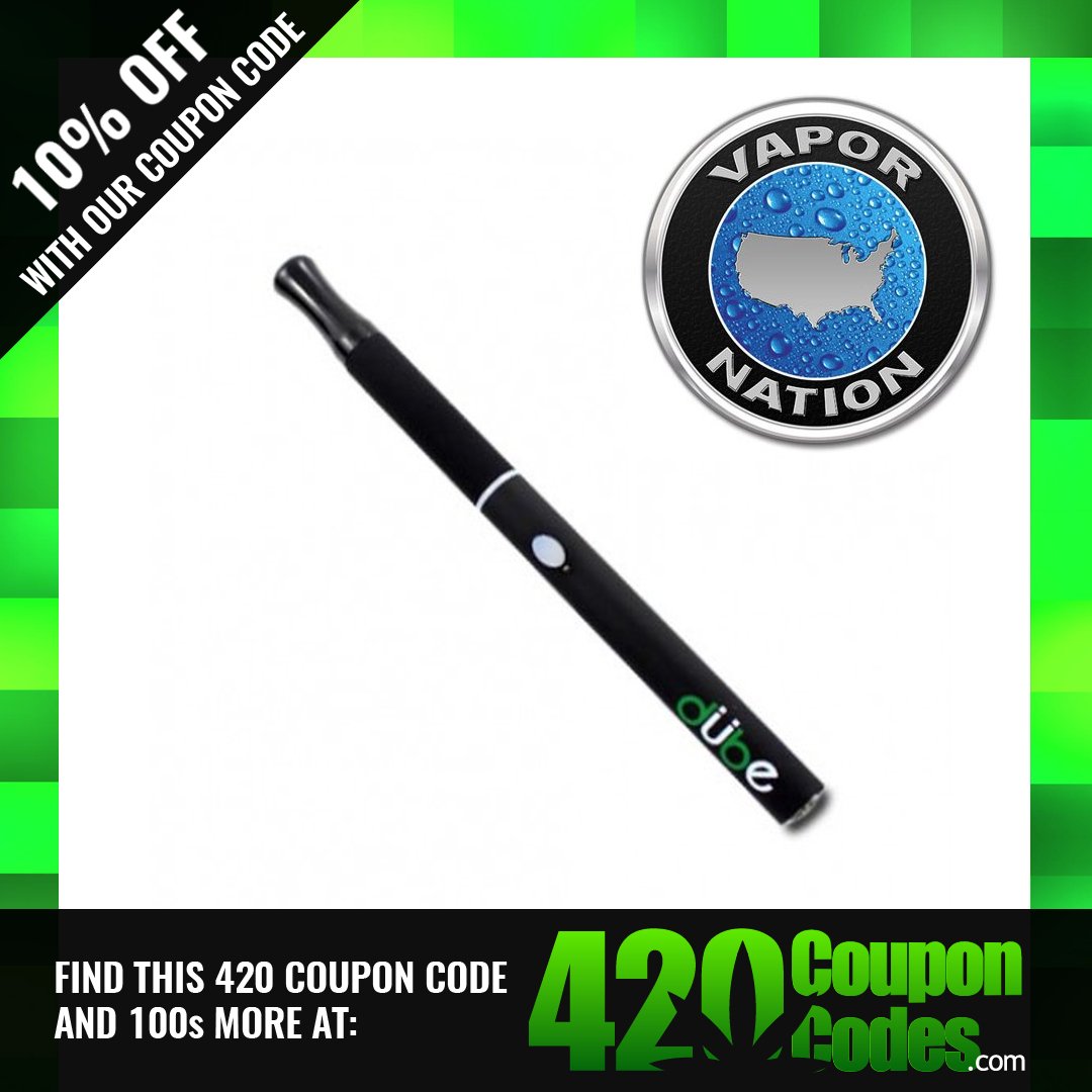 420CouponCode's tweet photo. Use our coupon code found here https://t.co/D4e8qofJSV and get 10% off these disposable Dube vape pens at @VaporNation
#cannabis #puffit https://t.co/MxCkUcoXda