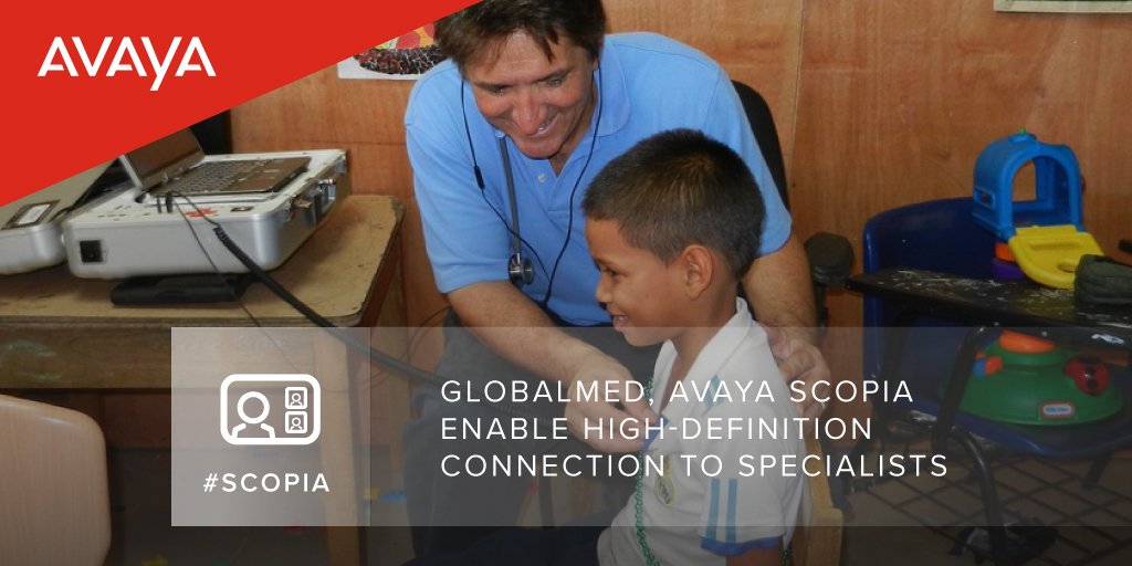 Avaya's tweet photo. GlobalMed chose @Avaya #Scopia for #videoconferencing solutions based upon image #quality and ease of use. https://t.co/sfQWlUU8Yy https://t.co/bERXyC5tqt