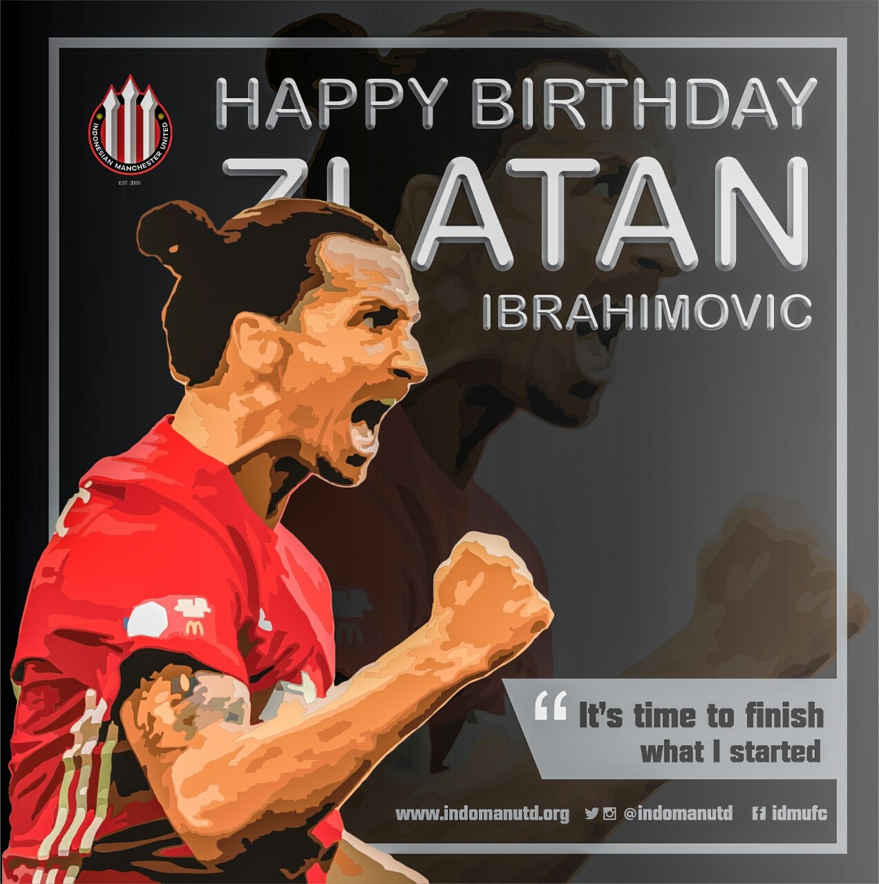 Happy 36th Birthday Zlatan Ibrahimovic, 3 October 1981. 
