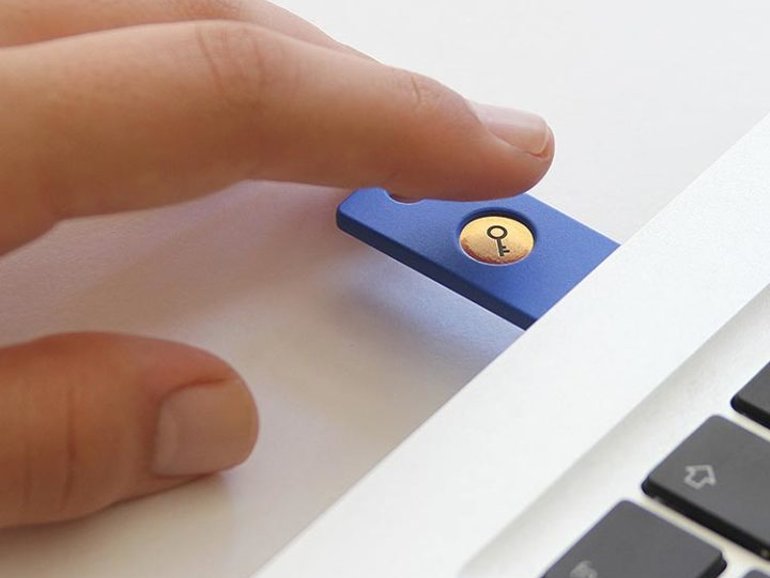 ZDNET's tweet photo. Google's new Gmail security: If you're a high-value target, you'll use physical keys https://t.co/RDJy21RHjB https://t.co/u42UCWI7xo