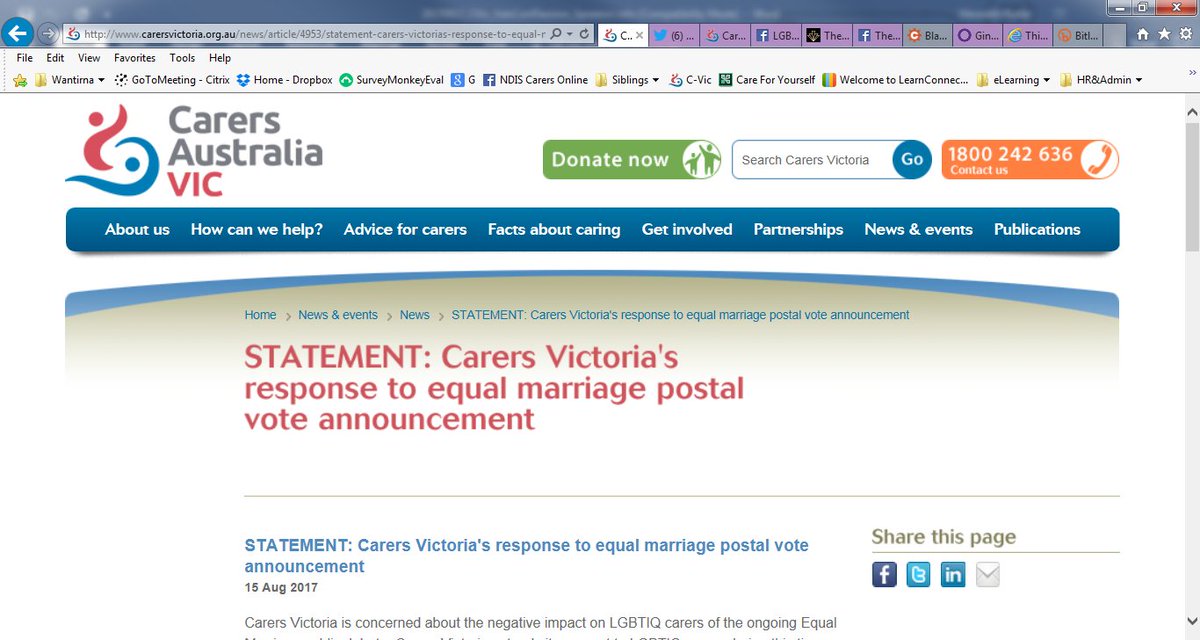 LGBTIQAcarers's tweet photo. Carers Victoria supports marriage equality. We encourage LGBTIQ carers &amp; families to seek help if distressed. https://t.co/UdRR03OZ93 https://t.co/9JTmap8fPi