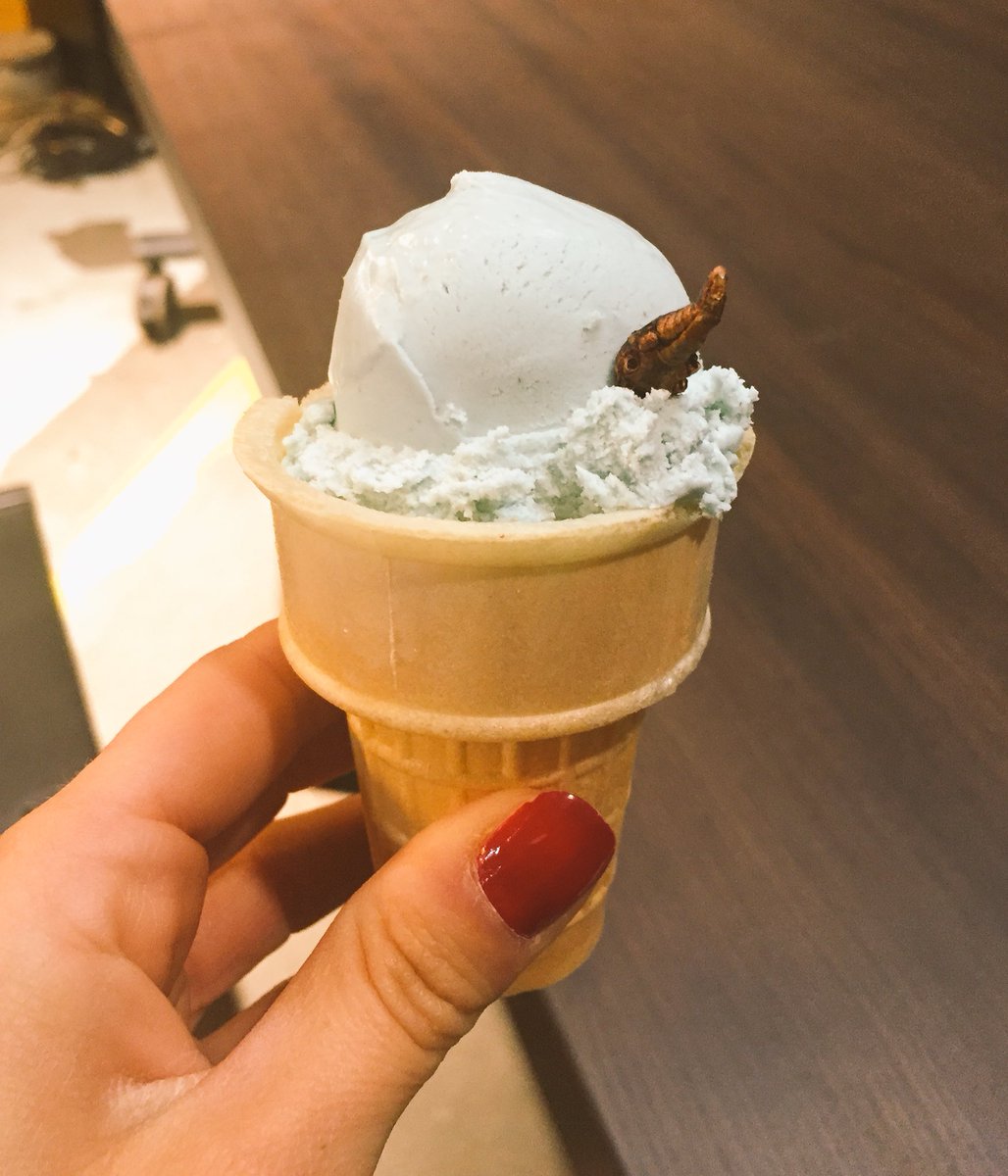 Ainzlee001's tweet image. Want more protein and vitamins from your food? Get yourself some #cricketprotein. Great stuff from @OneHopKitchen at @EDITDX #futureoffood