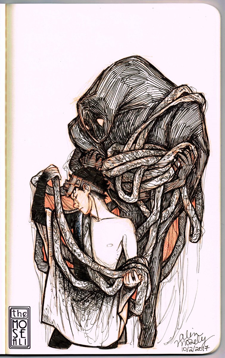 TheMoseali's tweet photo. #inktober2017 Inktober # 2: What Is Underneath | Enjoy!! https://t.co/qeHEjybDFj