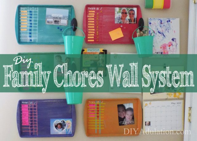 DIYadulation's tweet image. This #DIY family chores wall system is the perfect solution for busy families. #organizationsystem diyadulation.com/diy-family-cho…