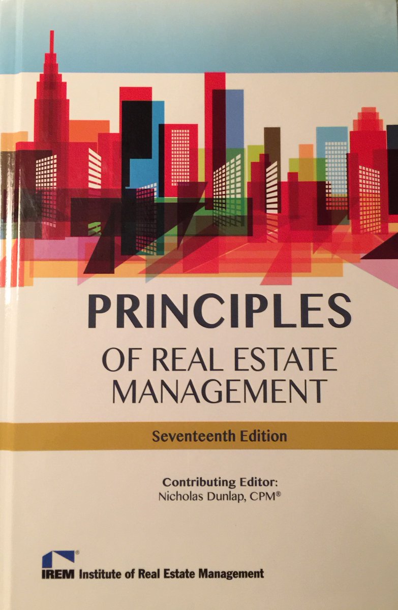 KJ_Mitchell_'s tweet photo. Just published! Truly an honor & great experience to work w/#IREM to update #realestatemgmt's go-to book. Btw, I am a CPM! #cre #multifamily https://t.co/ErH8JNdfLL