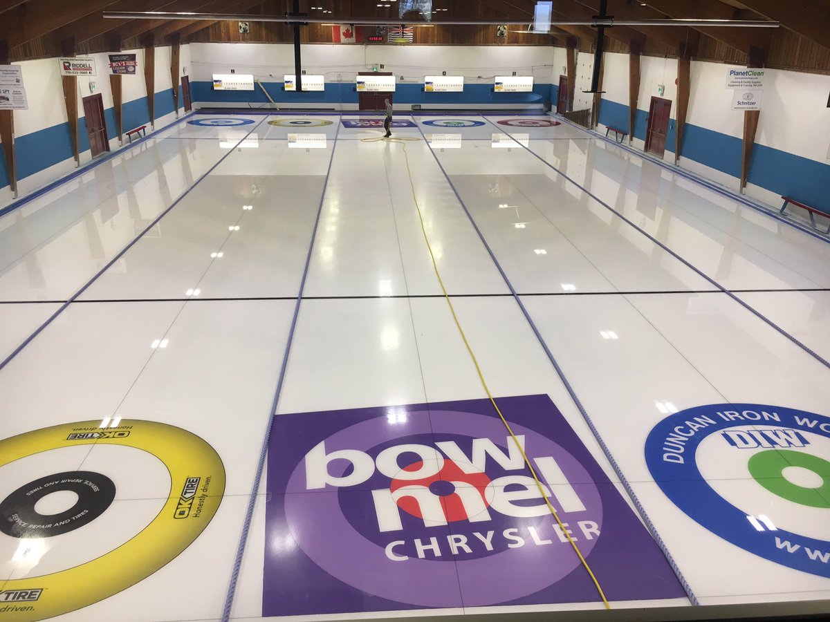 CurlinginDuncan's tweet photo. A few more floods, scraping and pebblingband we're good to go ! @kelly_meikle @CurlBC @VicCurlingClub @NanaimoCurling @CurlingCanada https://t.co/kTRum6ceLQ