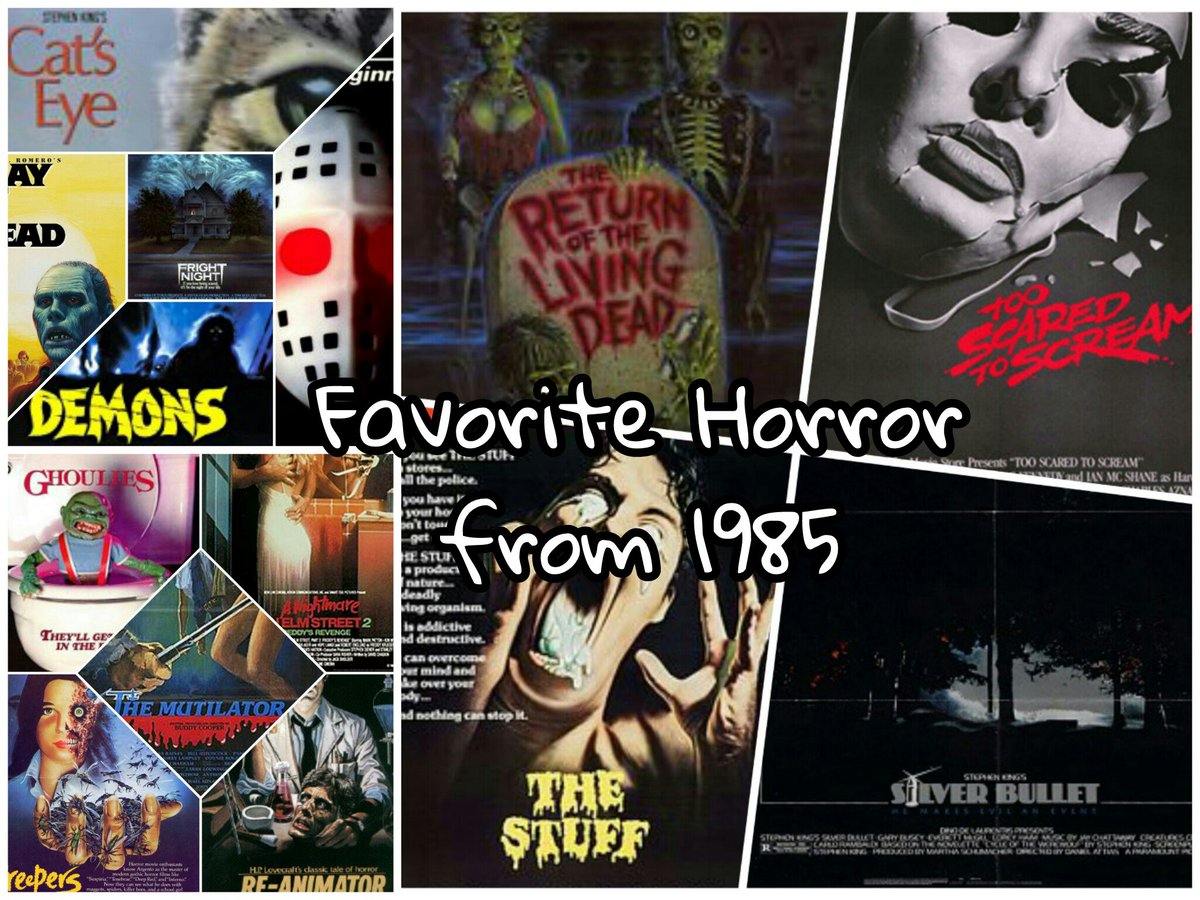 HorrorNHaunted's tweet photo. My favorites from 1985.
#1985Horror https://t.co/eaIX3WWd21