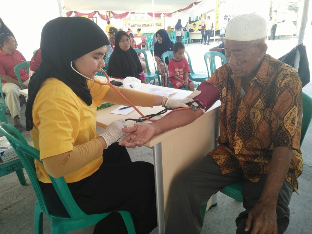 Baksos Peduli untuk Berbagi pengobatan gratis di green garden. Anyar, Banten #pasarmurahagp #agpedulikesehatan