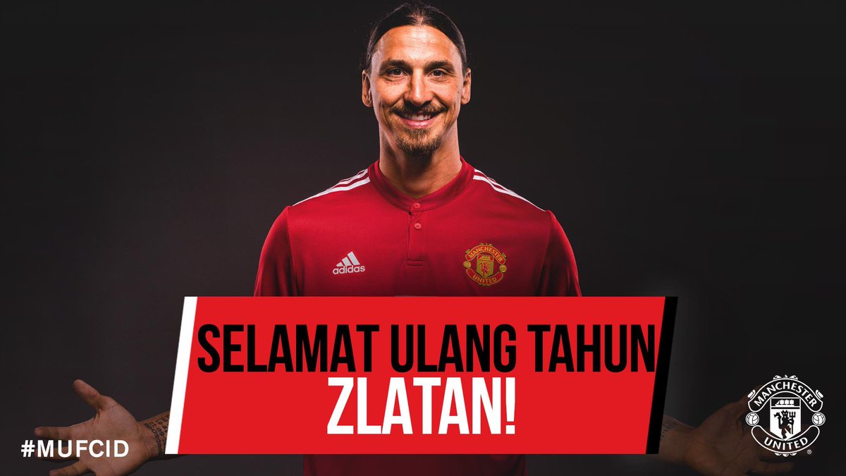 Zlatan Ibrahimovic berusia 36 tahun hari ini! Selamat ulang tahun Ibrahimovic... 🎁🎉