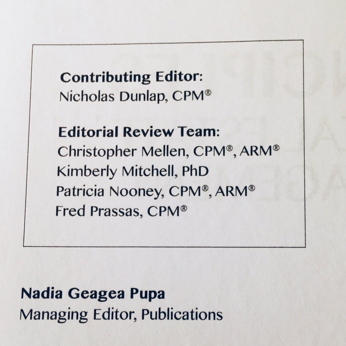 KJ_Mitchell_'s tweet photo. Just published! Truly an honor & great experience to work w/#IREM to update #realestatemgmt's go-to book. Btw, I am a CPM! #cre #multifamily https://t.co/ErH8JNdfLL