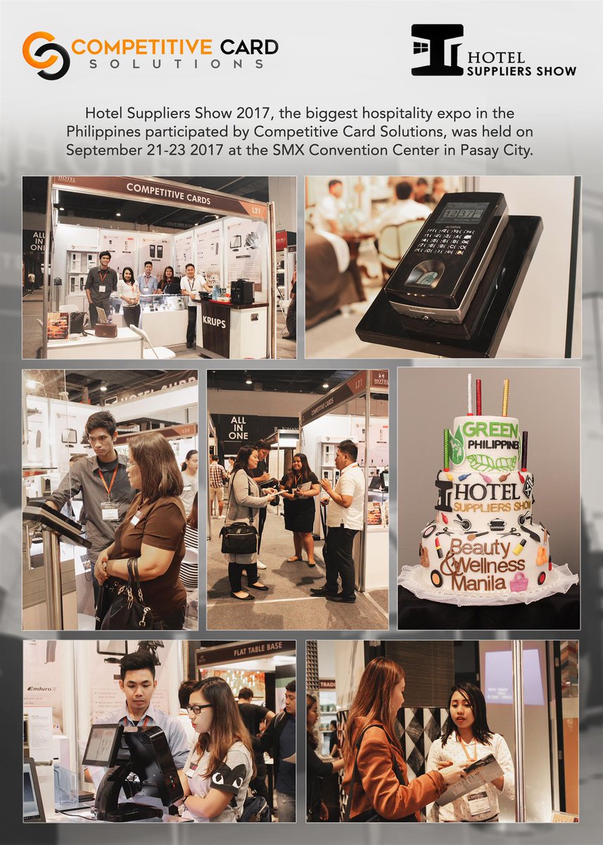 CompetitiveCard's tweet image. Thank you for visiting our booth at the Hotel Supplier Show. It was a pleasure to meet you and introduce our products/solutions.