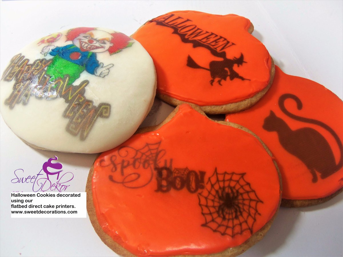 SweetDekor's tweet photo. #Halloween #halloweenbakingchampionship  #cookies #cookieprinter  decorated using our food printers. https://t.co/pVCW8SfNUc https://t.co/kyEjHYJE52