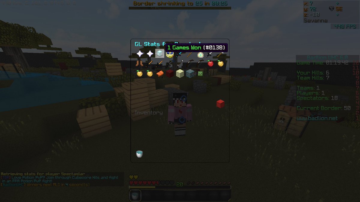 Spectaqlarr's tweet photo. First badlion win LOL POR FIN GG
@ByDavo121 @Mqnumc Gracias!! https://t.co/lMKRiJVRor