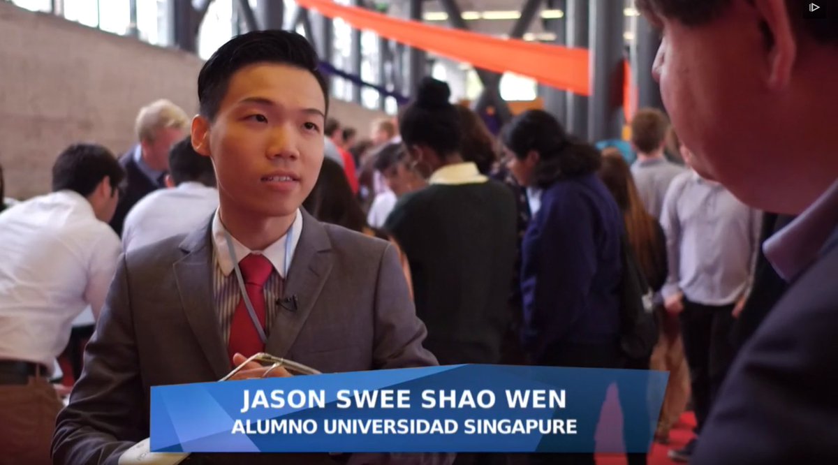 sutdsg's tweet photo. #SUTD student Jason Swee (Sophomore, EPD) was featured in the interview by @24HorasTVN during #ISEL2017 https://t.co/NJU9X9THHP https://t.co/whVf2iLkcs