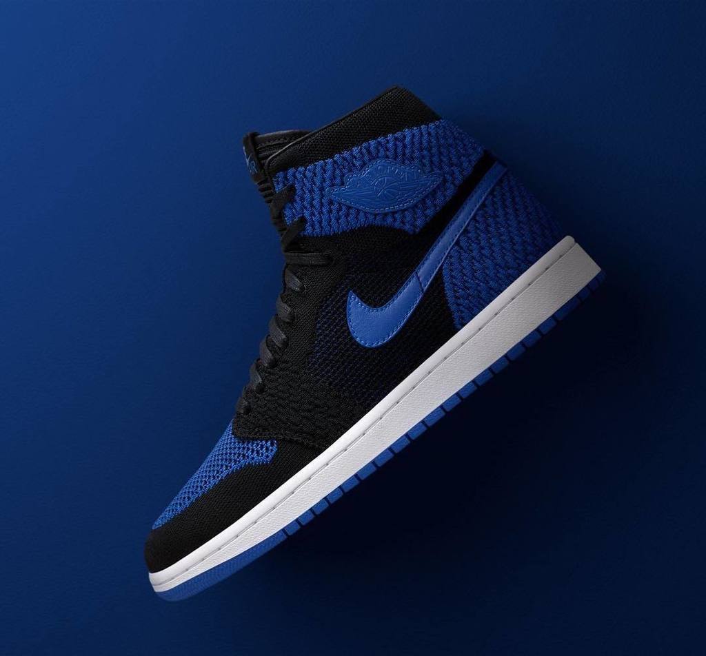 kicksonfire's tweet photo. The Air Jordan 1 High Flyknit returns this weekend with the release of the "Royal" colorway. Cop or pass? Let us know down below👇🏽. #kickso… https://t.co/gsXWeB1eOQ