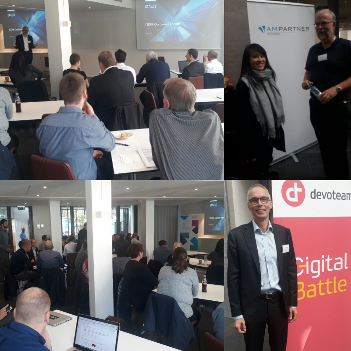 KevinLeslieUK's tweet photo. Fantastic turnout #Copenhagen #ITOMForum with #Devoteam #AMPartner @MicroFocus Full day with Product Managers &amp; customer speakers. https://t.co/bv0W0XOUQM