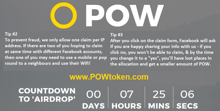 POWtoken's tweet photo. https://t.co/7IqE8ATVJN #Airdrop #Ethereum https://t.co/mvCpswRiHE