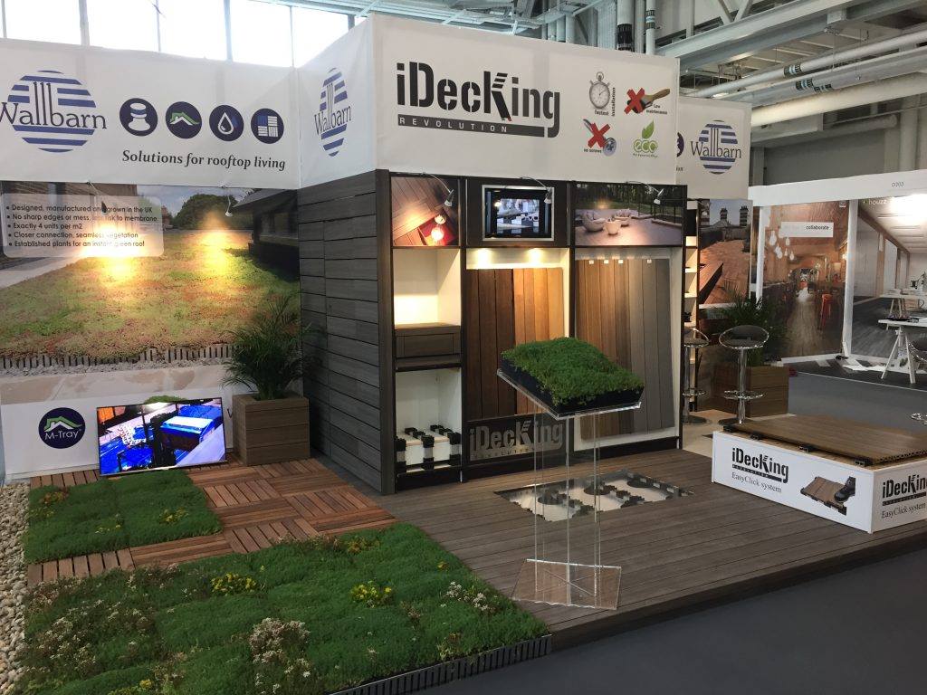 wallbarn's tweet photo. Some pictures from our stand at the 2017 @designlondon show in @olympia_london
#greenroofs #greenroof #idecking #decking #landscaping https://t.co/suF9YCzP8x
