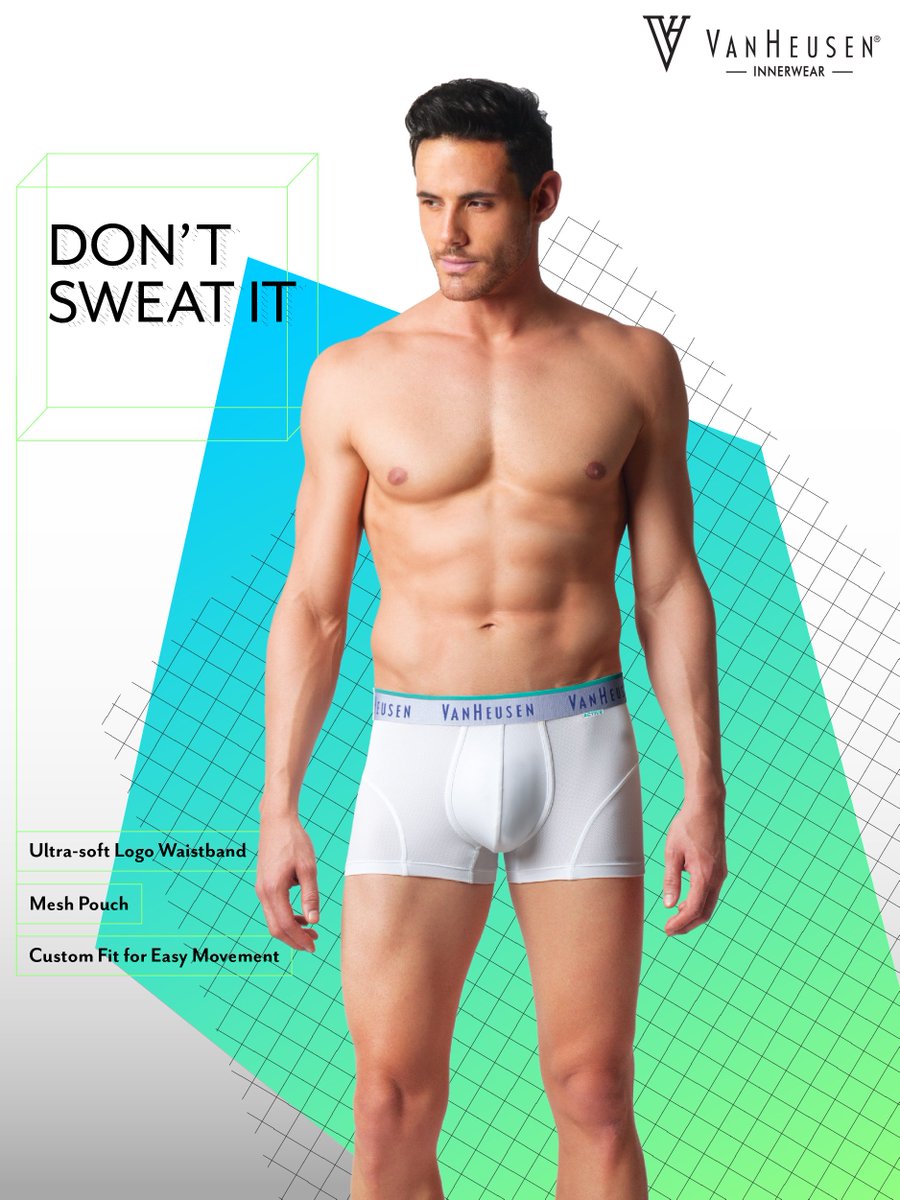 VanHeusenIW's tweet photo. Say goodbye to sweat 💦 Super absorbent trunks with SwiftDry technology, to keep perspiration at bay, no matter how hard you train 💪#DontSweatIt 
Shop now: https://t.co/8GJatWpu51 https://t.co/3WlZaoNdwU