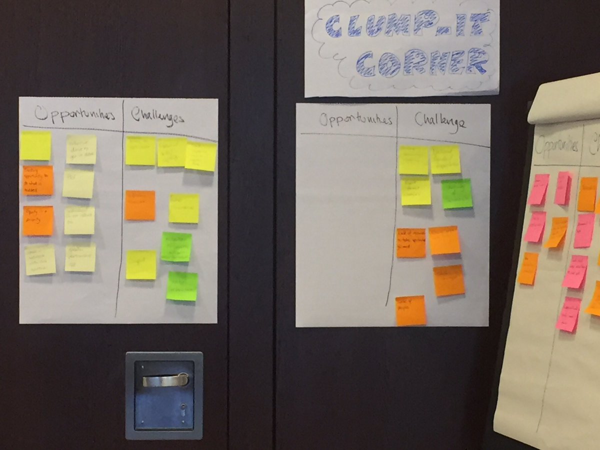 Vonniemc's tweet photo. #SCELEiH Excellence and Equity-challenges, opportunities in 'Clump-it Corner'! Do the two coalesce/collide/balance? How? #Dilts? https://t.co/fq1isq7qoC