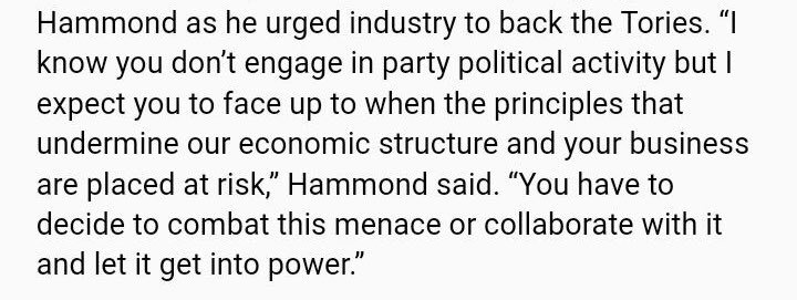 paulmasonnews's tweet photo. Chancellor Hammond at £400 a head dinner: these are chilling words for U.K. democracy - I will explain why... https://t.co/bXA0B2vufe