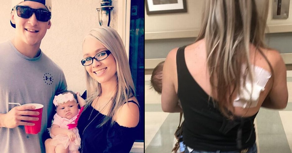 New mother takes bullet 'shielding' police officer boyfriend after he was shot in Las Vegas. ladbible.com/news/news-insp…