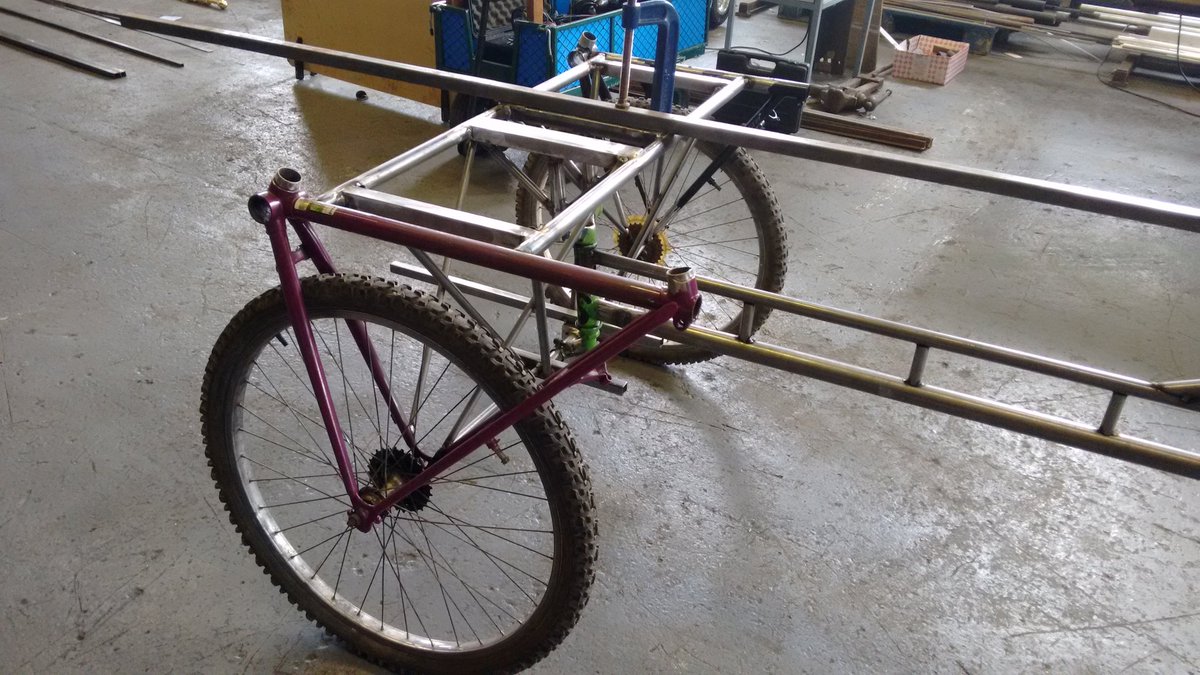 Lisa_R_Hall's tweet image. The new @bicrophonics Vibrator Sonic Bike in the making last week @kaffematthews @ImagineerUK
