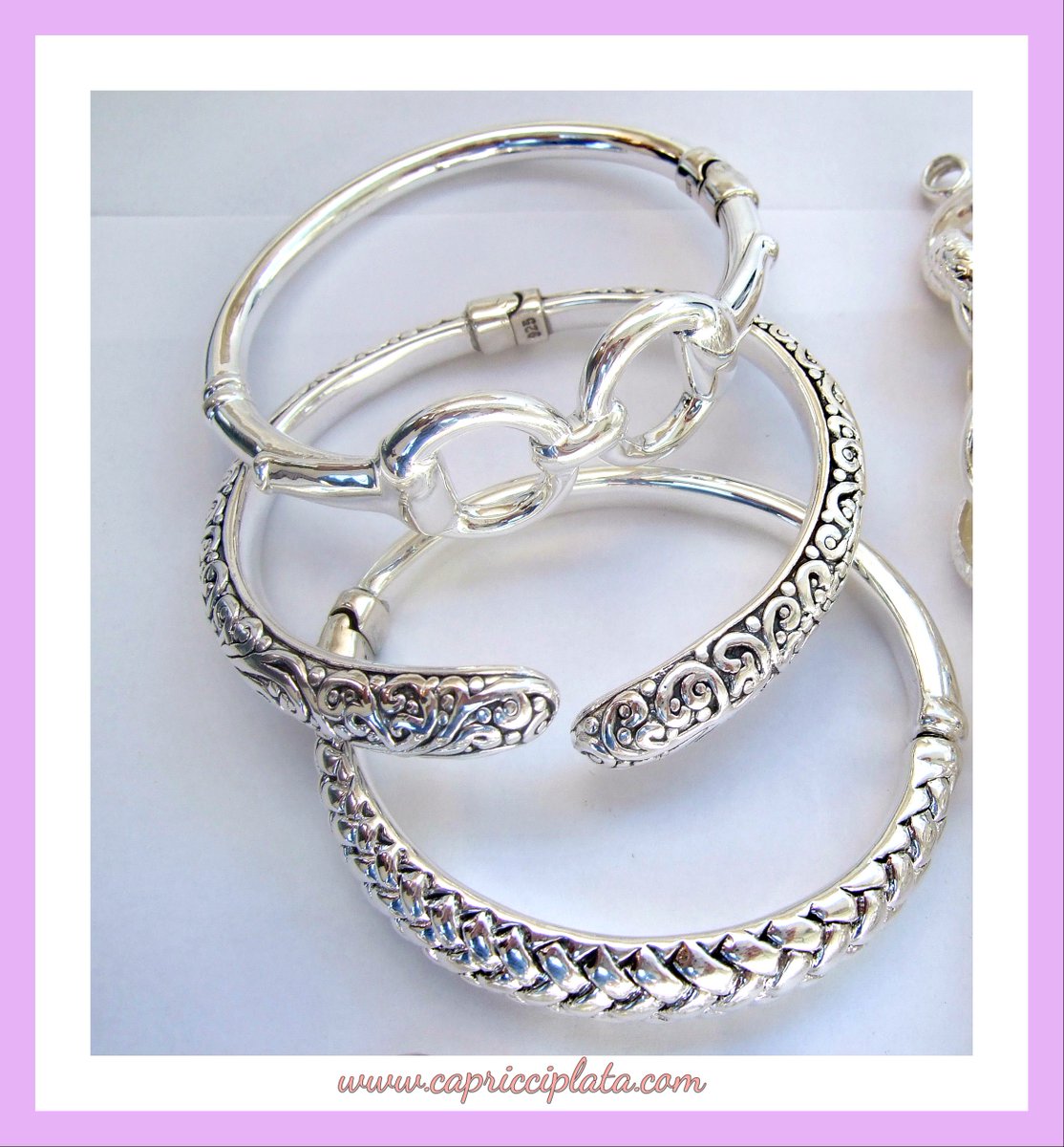 capricciplata's tweet photo. #FelizMartes  ❤️BRAZALETES DE PLATA 925m❤️ https://t.co/sI8IYLdmuL #joyas #pulseras #silver #plata #joyería #moda #comlementos https://t.co/SZLCyvv11I