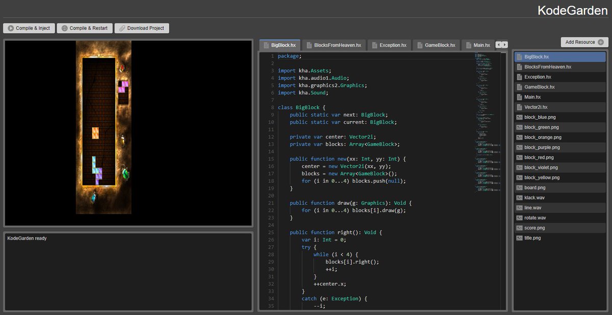 #haxeui version #kha kodegarden.org live! <a href="/robdangerous/">Robert Konrad 🦜</a> and myself will be working on even better versions as time goes on!