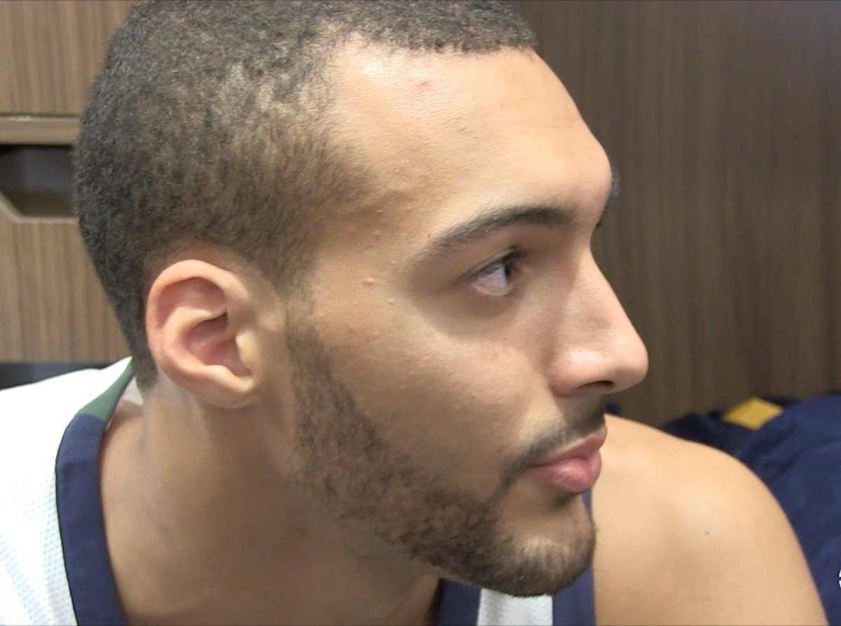 utahjazz's tweet photo. Rudy Gobert Postgame Interview
π₯π₯π₯: https://t.co/rggJDV8iOZ
#SYDatUTA https://t.co/JvtMtR76RQ