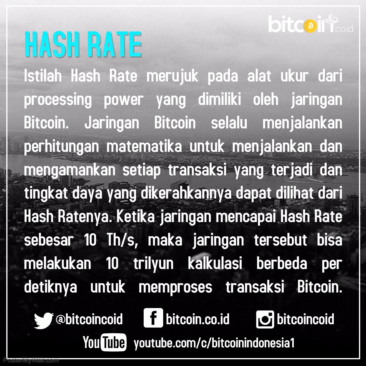Indodax On Twitter Apa Itu Hash Rate Bitcoin Blockchain Technology Cryptocurrency Glossary Glosarium Miner Halving Day Knowledge Bitcoincoid Https T Co Dp0qggewn6