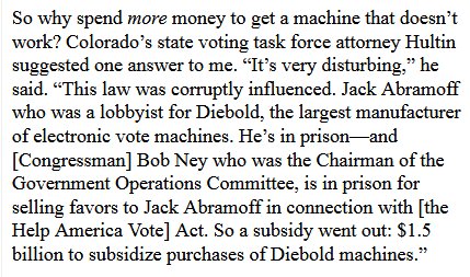 6. Global's lobbyist in DC was J. Abramoff.   http://www.gregpalast.com/its-magic/ 