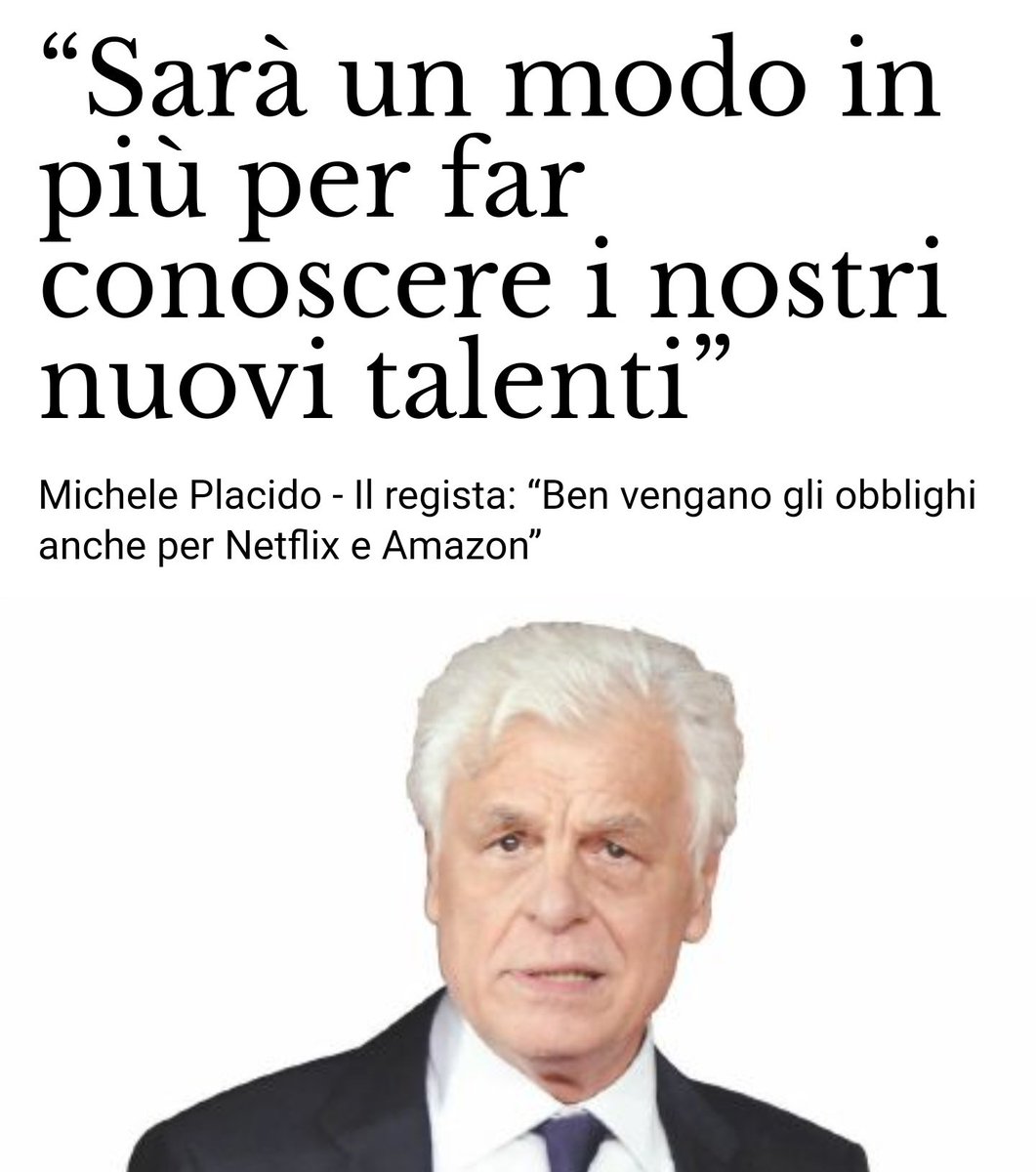 fpontiggia1's tweet photo. #Tusmar, #MichelePlacido sta con @dariofrance: "Aiuterà i nostri talenti". Oggi sul @fattoquotidiano
https://t.co/gimCFqs29K https://t.co/ELUoGZ9wO3