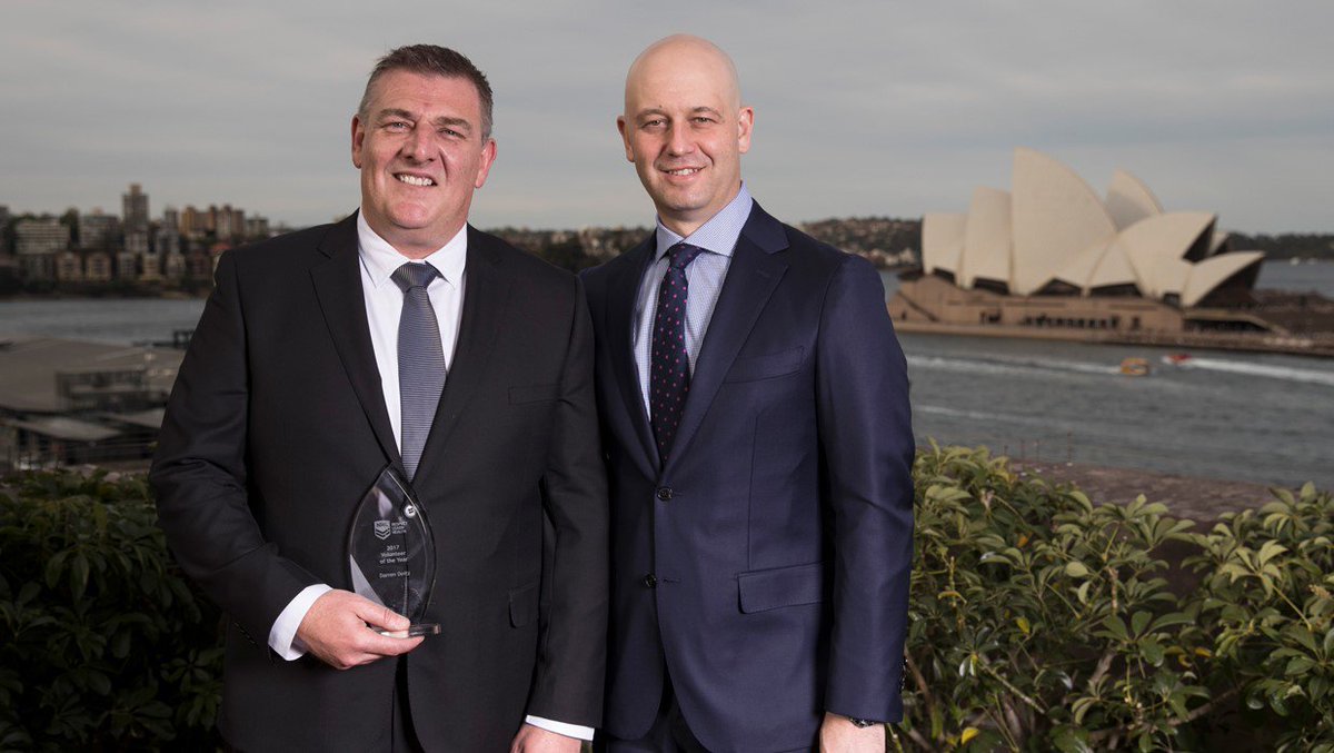 TheParraEels's tweet photo. Congratulations to Darren Deitz being awarded NRL's Community Awards Volunteer of the Year.
Details here: https://t.co/BjRlDP73Ro https://t.co/lYmuSQnnPO