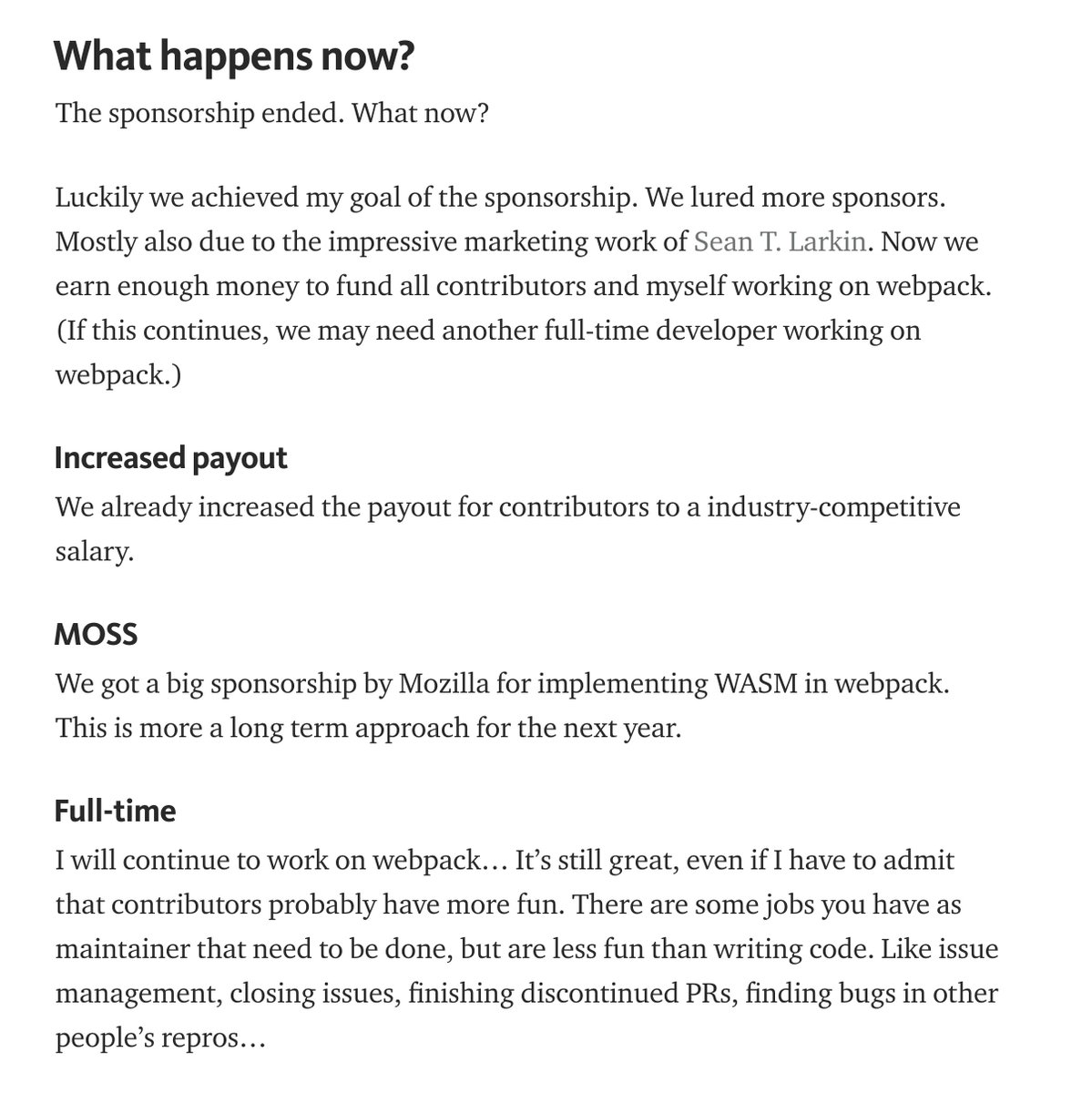 TheLarkInn's tweet photo. Opening up this post and reading this, I shed joy tears a bit. It's not the #LarkinEffect. Its the #webpackEffect 

https://t.co/xHXW0Hq8rM https://t.co/Q8gdULZpnM