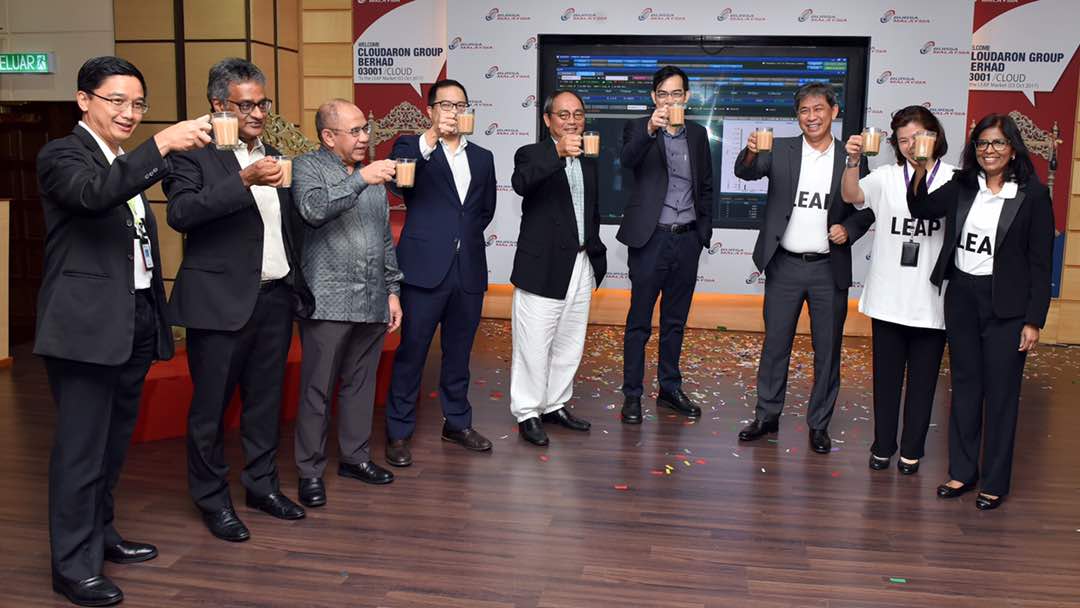 BursaMalaysia's tweet photo. Bursa Malaysia #LEAPMarket is live! Welcome Cloudaron (CLOUD: 03001) to the Bursa family #beBursa https://t.co/3kyQMtnBc3